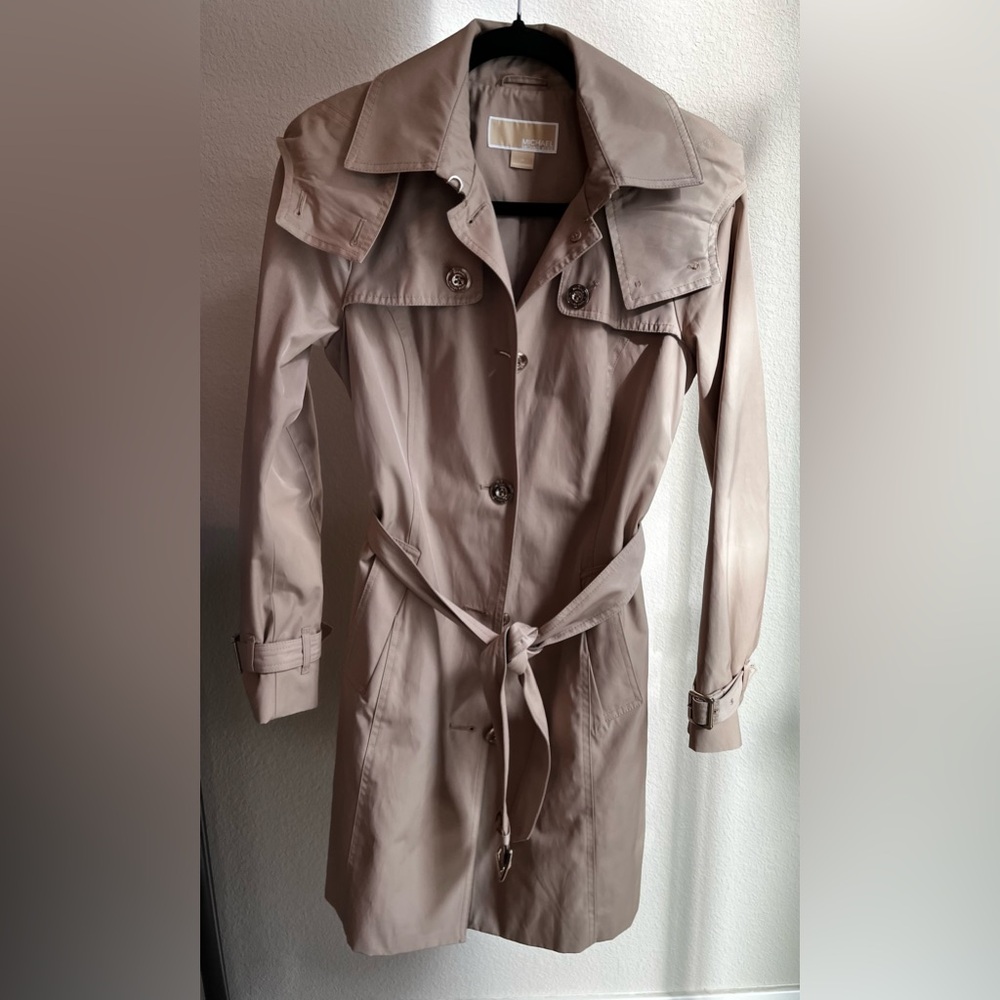 Michael Kors Beige Trench Coat - Picture 10 of 15